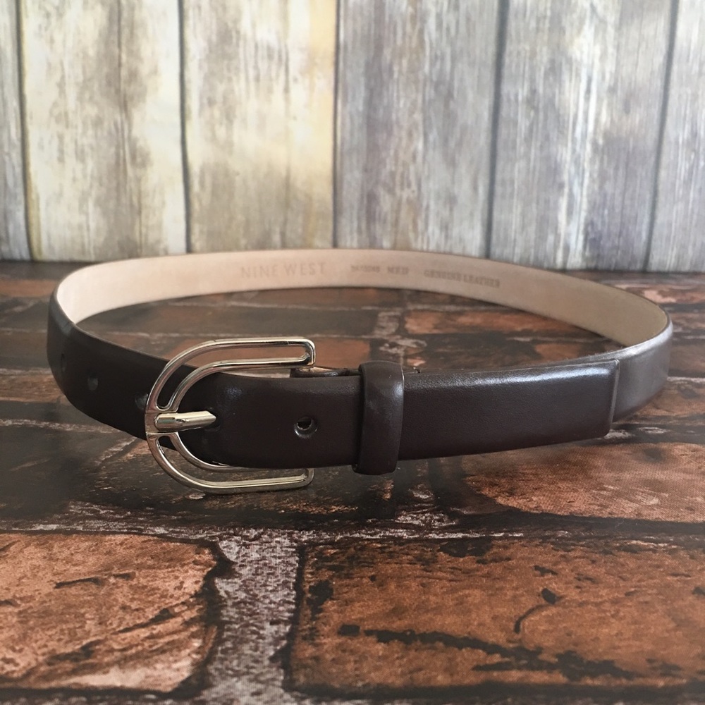 Nine West Brown Leather Belt - Picture 5 of 6